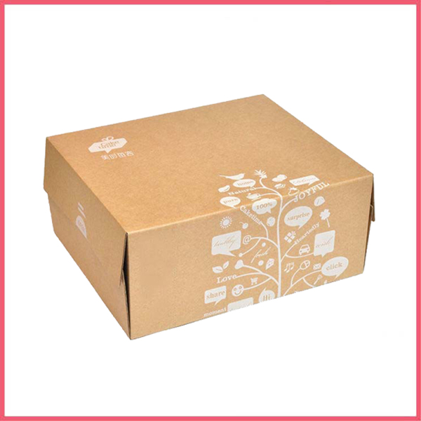 Brown Kraft Paper Cardboard Box With Printing