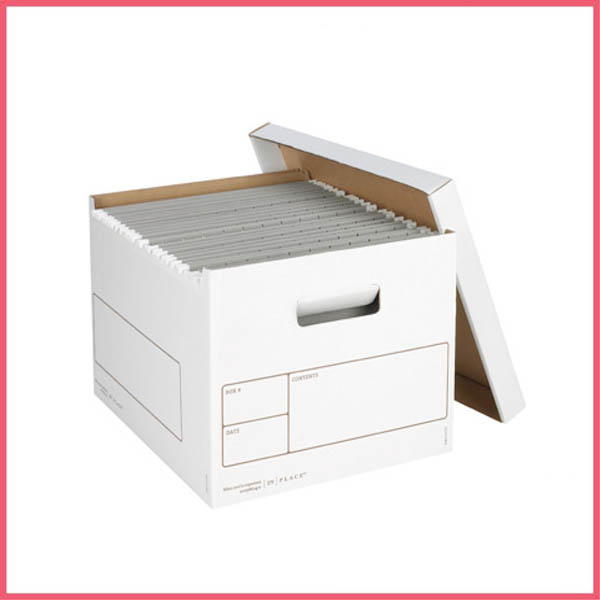 White File Storage Box