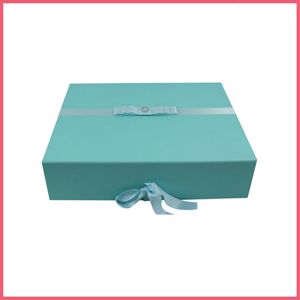Printed Gift Paper Boxes With Ribbon