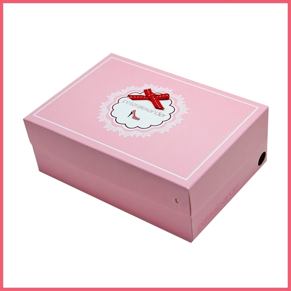 Pink Printed Shoe Boxes