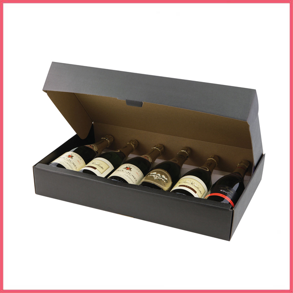 6 Bottle Corrugated Champagne Gift Box