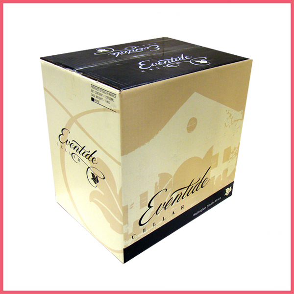 12 Bottles Corrugated Wine Box With Dividers