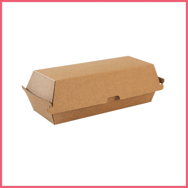 Brown Kraft Paper Hot Dog Box