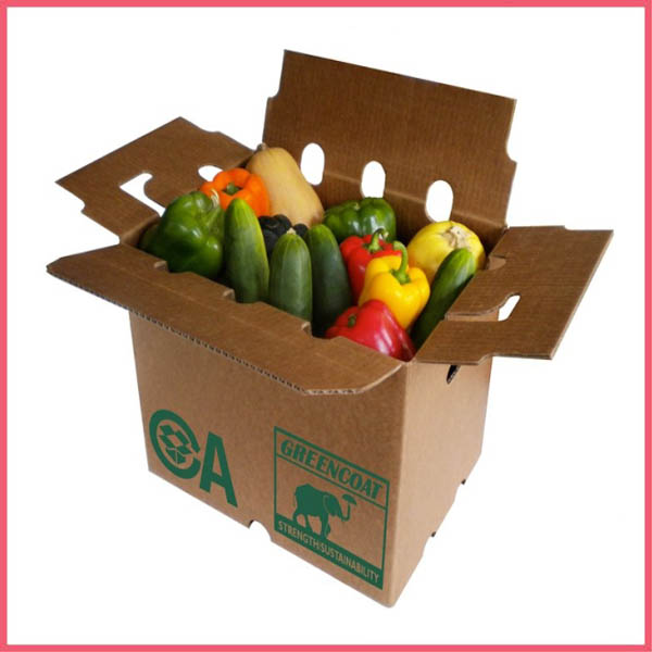 Waxed Cardboard Boxes for Vegetable