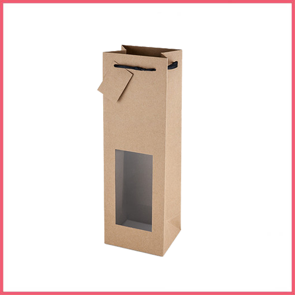 Brown Kraft Wine Bag