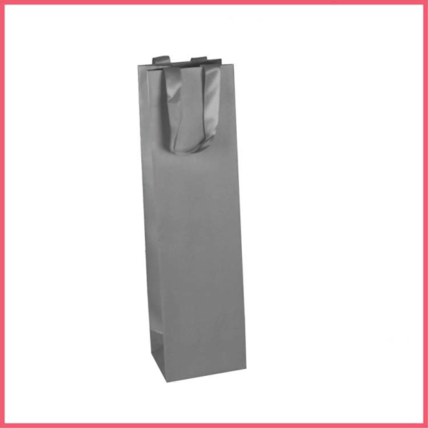 Satin Handle Wine Carrier Bag