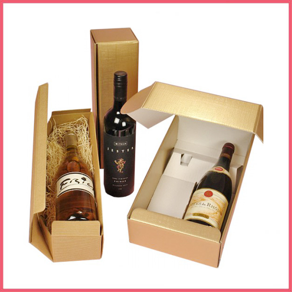 Corrugated Cardboard Wine Box