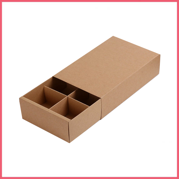 Kraft Drawer Box With Divider